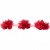 Тесьма плетеная "Рюш", упак. 9,14 м, цвет красный - купить в Сочи. Цена: 46.82 руб.