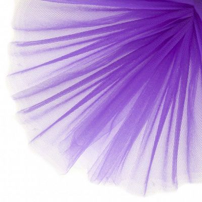 Фатин матовый 16-85, 12 гр/м2, шир.300см, цвет фиолетовый - купить в Сочи. Цена 96.31 руб.