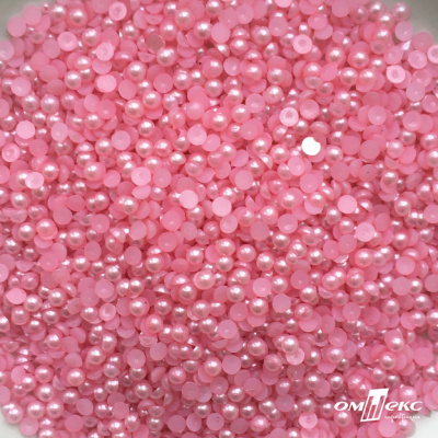 0404-5146G-Полубусины пластиковые круглые "ОмТекс", 4 мм, (уп.50гр=2500+/-10шт), цв.101-св.розовый - купить в Сочи. Цена: 63.50 руб.