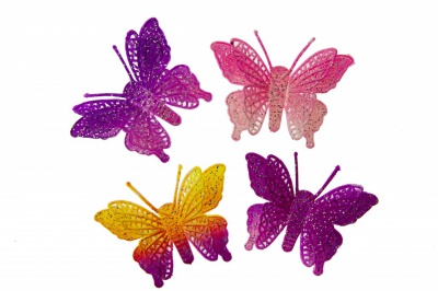 Бабочка декоративная пластиковая #12 - купить в Сочи. Цена: 7.09 руб.