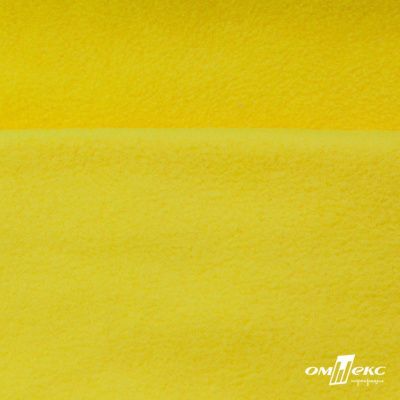 Флис DTY 14-0760, 240 г/м2, шир. 150 см, цвет яркий желтый - купить в Сочи. Цена 640.46 руб.