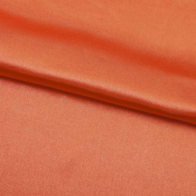 Поли креп-сатин 18-1445, 120 гр/м2, шир.150см, цвет оранжевый - купить в Сочи. Цена 155.57 руб.