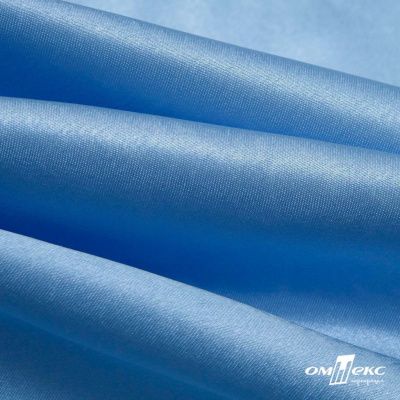 Поли креп-сатин 14-4121, 125 (+/-5) гр/м2, шир.150см, цвет голубой - купить в Сочи. Цена 155.57 руб.