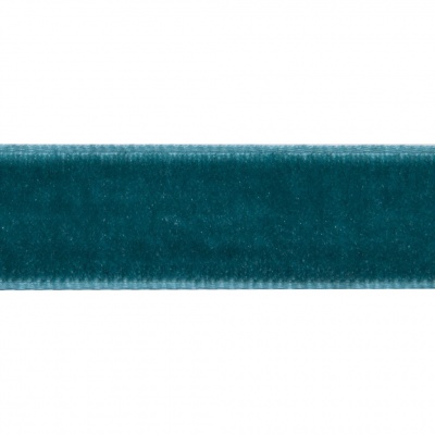 Лента бархатная нейлон, шир.12 мм, (упак. 45,7м), цв.65-изумруд - купить в Сочи. Цена: 392 руб.