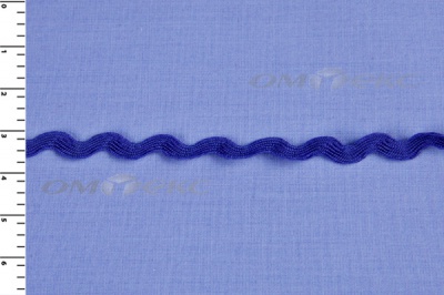 Тесьма плетеная "Вьюнчик"/синий - купить в Сочи. Цена: 40.72 руб.