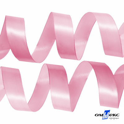 050-нежно-розовый Лента атласная упаковочная (В) 85+/-5гр/м2, шир.25 мм (1/2), 25+/-1 м - купить в Сочи. Цена: 53.96 руб.