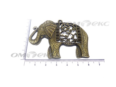 Декоративный элемент для творчества из металла "Слон"  - купить в Сочи. Цена: 26.66 руб.