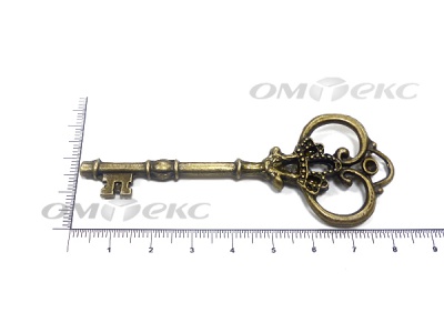 Декоративный элемент для творчества из металла "Ключ"8,5 см  - купить в Сочи. Цена: 26.66 руб.
