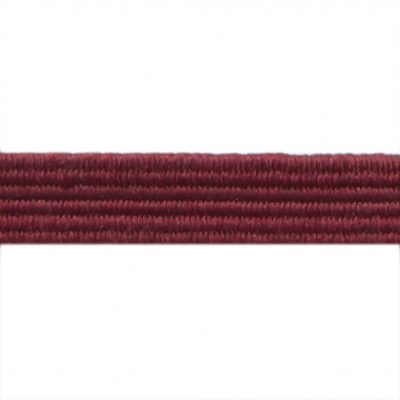 Резиновые нити с текстильным покрытием, шир. 6 мм ( упак.30 м/уп), цв.- 88-бордо - купить в Сочи. Цена: 155.22 руб.
