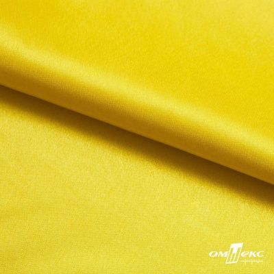 Поли креп-сатин 12-0643, 125 (+/-5) гр/м2, шир.150см, цвет жёлтый - купить в Сочи. Цена 155.57 руб.