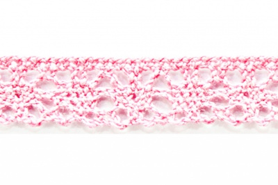 Тесьма кружевная 0621-1607, шир. 15 мм/уп. 20+/-1 м, цвет 096-розовый - купить в Сочи. Цена: 302.42 руб.