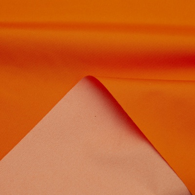 Поли понж (Дюспо) 17-1350, PU/WR, 65 гр/м2, шир.150см, цвет оранжевый - купить в Сочи. Цена 82.93 руб.