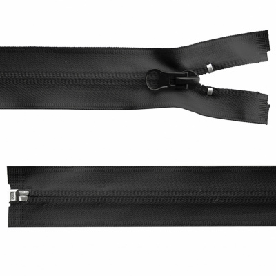 Молния водонепроницаемая PVC Т-7, 100 см, разъемная, цвет чёрный - купить в Сочи. Цена: 61.89 руб.