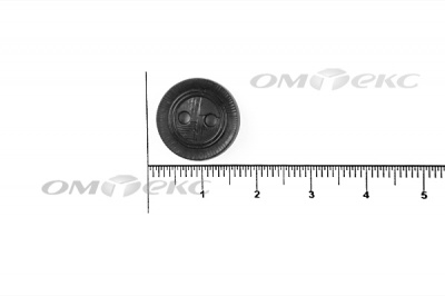 51820/15 мм (2 пр)  черные пуговицы - купить в Сочи. Цена: 0.87 руб.