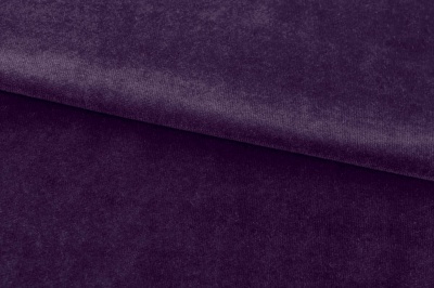 Бархат стрейч, 240 гр/м2, шир.160см, (2,4 м/кг), цвет 27/фиолет - купить в Сочи. Цена 886.02 руб.