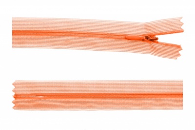 Молния потайная Т3 849, 50 см, капрон, цвет оранжевый - купить в Сочи. Цена: 8.87 руб.