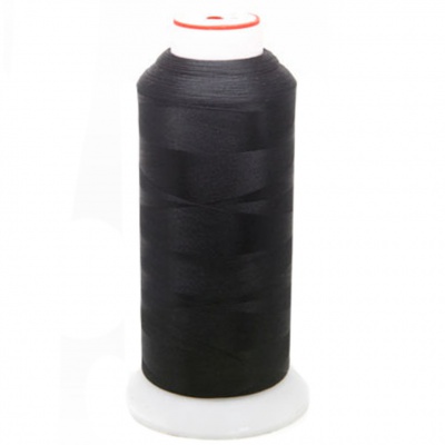 Нитки текстурированные некручёные, намот. 5 000 м, цвет чёрный - купить в Сочи. Цена: 70.43 руб.