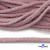 Шнур плетеный d-6 мм круглый, 70% хлопок 30% полиэстер, уп.90+/-1 м, цв.1087-розовый - купить в Сочи. Цена: 588 руб.