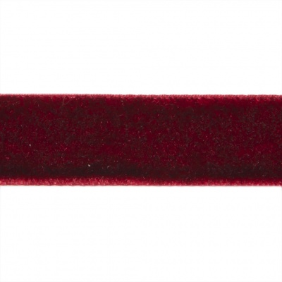 Лента бархатная нейлон, шир.12 мм, (упак. 45,7м), цв.240-бордо - купить в Сочи. Цена: 392 руб.