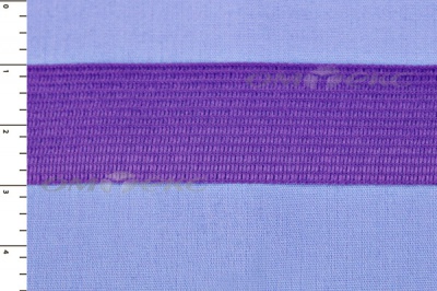 Окантовочная тесьма №0225, шир. 22 мм (в упак. 100 м), цвет фиолет - купить в Сочи. Цена: 271.60 руб.