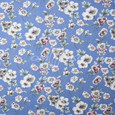 Плательная ткань "Фламенко" 12.1, 80 гр/м2, шир.150 см, принт растительный - купить в Сочи. Цена 241.49 руб.