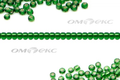 Бисер (SL) 11/0 ( упак.100 гр) цв.27В - зелёный - купить в Сочи. Цена: 53.34 руб.