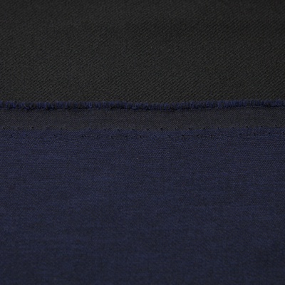 Ткань костюмная 26150 2009, 214 гр/м2, шир.150см, цвет т.синий - купить в Сочи. Цена 358.58 руб.