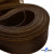 Регилиновая лента, шир.65мм, (уп.25 ярд), цв.- коричневый - купить в Сочи. Цена: 499.43 руб.