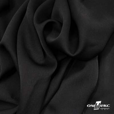 Ткань плательная Габриэль 100% полиэстер,140 (+/-10) гр/м2, шир. 150 см, цв. черный BLACK - купить в Сочи. Цена 248.37 руб.