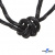 Шнурки #3-10, круглые с наполнителем 130 см, светоотражающие, цв.-чёрный - купить в Сочи. Цена: 75.38 руб.
