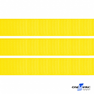 Репсовая лента 020, шир. 12 мм/уп. 50+/-1 м, цвет жёлтый - купить в Сочи. Цена: 153.60 руб.