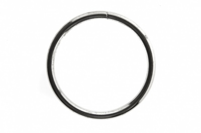 Кольцо металлическое №40 мм, цв.-никель - купить в Сочи. Цена: 4.45 руб.
