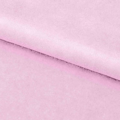 Велюр JS LIGHT 1, 220 гр/м2, шир.150 см, (3,3 м/кг), цвет бл.розовый - купить в Сочи. Цена 1 055.34 руб.