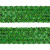 Тесьма с пайетками D4, шир. 35 мм/уп. 25+/-1 м, цвет зелёный - купить в Сочи. Цена: 1 308.30 руб.