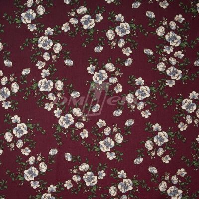 Плательная ткань "Фламенко" 3.3, 80 гр/м2, шир.150 см, принт растительный - купить в Сочи. Цена 317.46 руб.