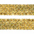 Тесьма с пайетками D16, шир. 35 мм/уп. 25+/-1 м, цвет золото - купить в Сочи. Цена: 1 281.60 руб.