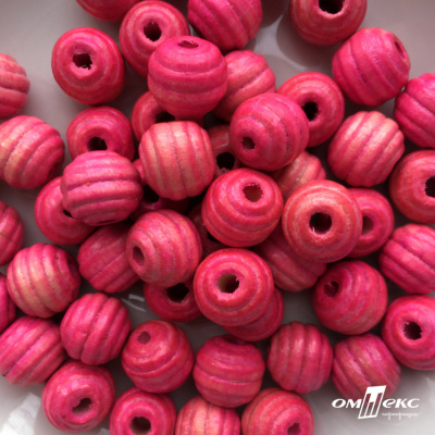 0309-Бусины деревянные "ОмТекс", 16 мм, упак.50+/-3шт, цв.023-розовый - купить в Сочи. Цена: 62.22 руб.