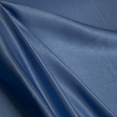 Поли креп-сатин 16-4132, 125 (+/-5) гр/м2, шир.150см, цвет голубой - купить в Сочи. Цена 155.57 руб.