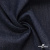 Ткань костюмная "Джинс" с начесом, 320 г/м2, 80% хлопок 20%полиэстер, шир. 160 см, т.синий - купить в Сочи. Цена 492.24 руб.
