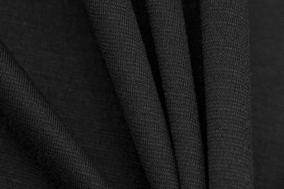 Трикотаж "Grange" BLACK 1# (2,38м/кг), 280 гр/м2, шир.150 см, цвет чёрно-серый - купить в Сочи. Цена 861.22 руб.
