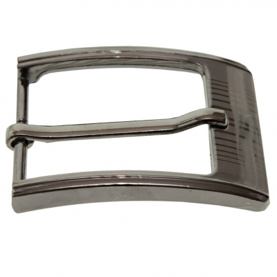Пряжка металлическая для мужского ремня SC035#7 (шир.ремня 40 мм), цв.-тем.никель - купить в Сочи. Цена: 43.93 руб.
