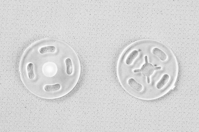 Кнопки пришивные пластиковые 13 мм, блистер 24шт, цв.-прозрачные - купить в Сочи. Цена: 62.27 руб.