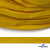 Шнур плетеный (плоский) d-12 мм, (уп.90+/-1м), 100% полиэстер, цв.269 - жёлтый - купить в Сочи. Цена: 8.62 руб.