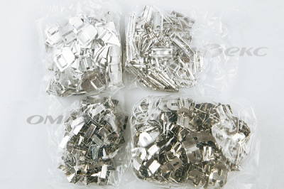 Крючки брючные 4 шипа "Стром" 144 шт. никель - купить в Сочи. Цена: 383.97 руб.