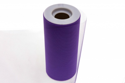 Фатин в шпульках 16-85, 10 гр/м2, шир. 15 см (в нам. 25+/-1 м), цвет фиолетовый - купить в Сочи. Цена: 101.71 руб.