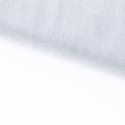 Трикотажное полотно Тюль Кристалл, 100% полиэфир, 16-01/белый, 15гр/м2, шир.160см. - купить в Сочи. Цена 129.70 руб.