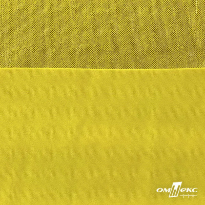 Трикотажное полотно голограмма, шир.140 см, #602 -жёлтый/жёлтый - купить в Сочи. Цена 385.88 руб.