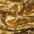 Трикотажное полотно, Сетка с пайетками,188 гр/м2, шир.140 см, цв.-тем.золото (#51) - купить в Сочи. Цена 505.15 руб.
