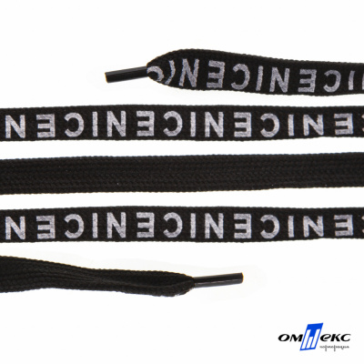 Шнурки #107-06, плоские 130 см, "СENICE" , цв.чёрный - купить в Сочи. Цена: 23.03 руб.