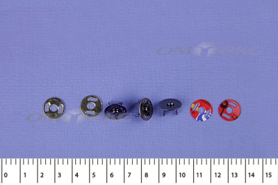 Кнопки магнитные МКМ-02, диам. 18 мм, чёрный никель - купить в Сочи. Цена: 14.49 руб.
